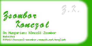 zsombor konczol business card