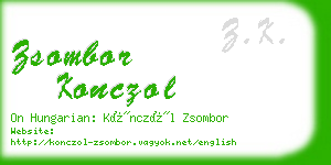 zsombor konczol business card